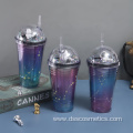 Double Constellation Creative Cup with straw